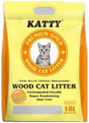 Katty Pinewood Cat Litter packaging